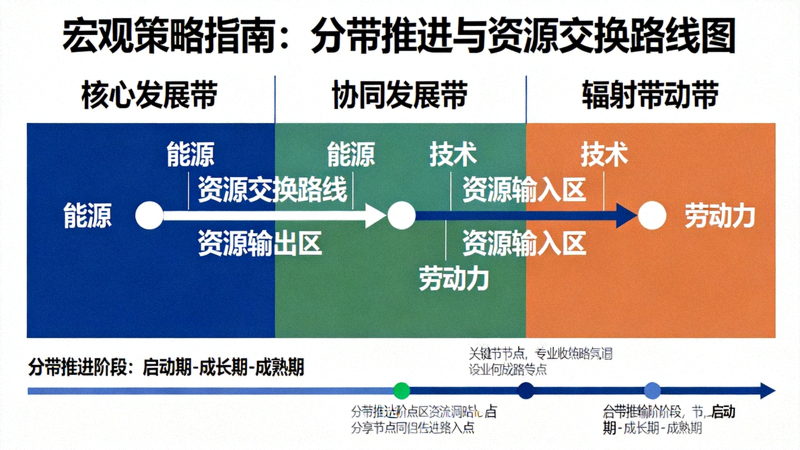 宏观策略指南中的分带推进与资源交换路线图